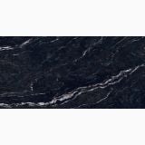 Gresie Abk Titanium Black Mat 60x120 cm – model marmorat negru cu vene albe si aurii