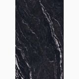 Gresie Abk Titanium Black Mat 120x280x0,6 cm – detaliu, textura marmorata neagra cu vene albe subtiri