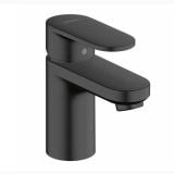 Baterie Lavoar Hansgrohe Vernis Blend 70 Finisaj Negru Mat – baterie lavoar negru mat pe fundal alb