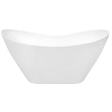 Cada Freestanding VIYA White 160x70 cm – cada freestanding ovala alba pe fundal neutru