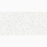 Gresie 3D Tech Venezia Nuvola Semi Lucios 60x120 cm – placa terrazzo alb pe fundal neutru