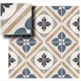 Gresie Decorata London Whitechapel 20x20 cm – placi decorative cu motive florale geometrice, colt indoit