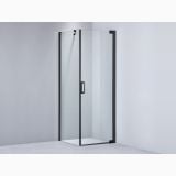Cabina Dus Colt Batanta Wst 03 Profil Negru Sticla Transparenta 80x80x200 cm