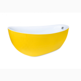 Cada Freestanding Aretha Yellow 170x78 cm