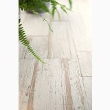 Gresie Blendart White 60x60 cm – detaliu, gresie imitatie lemn cu ferigi verzi deasupra
