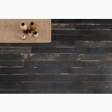 Gresie Blendart Dark 30x120 cm – ambient, pardoseala inchisa la culoare cu vaze decorative pe covor