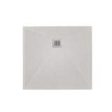 Cadita Dus Compozit Roca Crem 80x80 cm