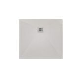 Cadita Dus Compozit Roca Crem 90x90 cm
