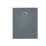 Cadita Dus Compozit Roca Gri 80x100 cm