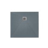 Cadita Dus Compozit Roca Gri 80x80 cm