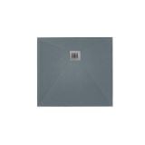 Cadita Dus Compozit Roca Gri 90x90 cm