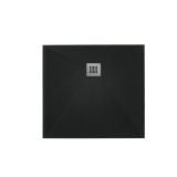 Cadita Dus Compozit Roca Negru 80x80 cm
