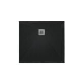 Cadita Dus Compozit Roca Negru 90x90 cm