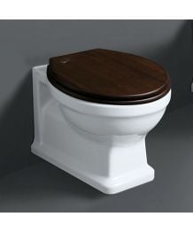 Vas WC Suspendat Design Retro Simas Londra cu Capac