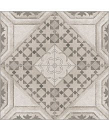 Decor din gresie porțelanată Cementine Alb și Negru 20x20 cm