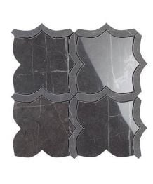 Mozaic pe plasa Mosaico Arabesque Mix Pietra Grey 30x30 cm