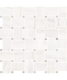 Gresie Covelano White Mozaic Impletit 30x30