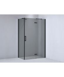 Cabina Dus Batanta Wst 02 Profil Negru Sticla Fumurie 120x80x200 cm