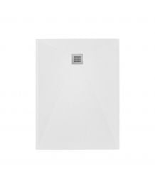 Cadita Dus Compozit Roca Alb 70x100 cm 