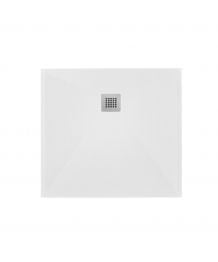 Cadita Dus Compozit Zara Alb 80x80x2.7 cm