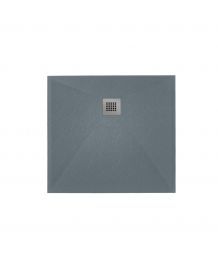 Cadita Dus Compozit Roca Gri 80x80 cm 