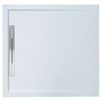 Cadita Dus Compozit cu Rigola Unika Alb 90x90 cm