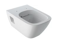 Vas WC Suspendat Rimless Selnova Square Geberit + Capac Soft Close Finisaj Alb Lucios