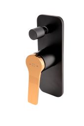 Baterie Incastrata Cada/dus FDesign Seppia Negru-Roz Auriu