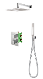Sistem Dus Incastrat 6 in 1 Termostatat cu Caseta de Montaj FDesign Stabilla Crom Lucios