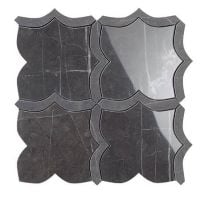 Mozaic pe plasa Mosaico Arabesque Mix Pietra Grey 30x30 cm