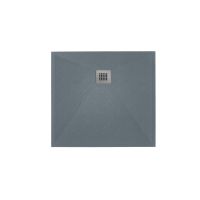 Cadita Dus Compozit Roca Gri 90x90 cm