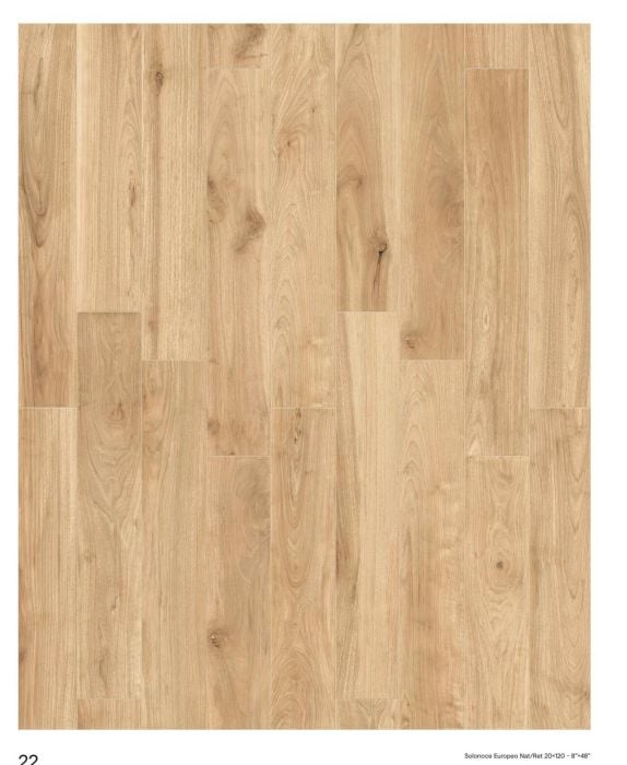 Gresie Piemme SoloNoce Europeo 20x120 cm — plăci imitație lemn de nuc