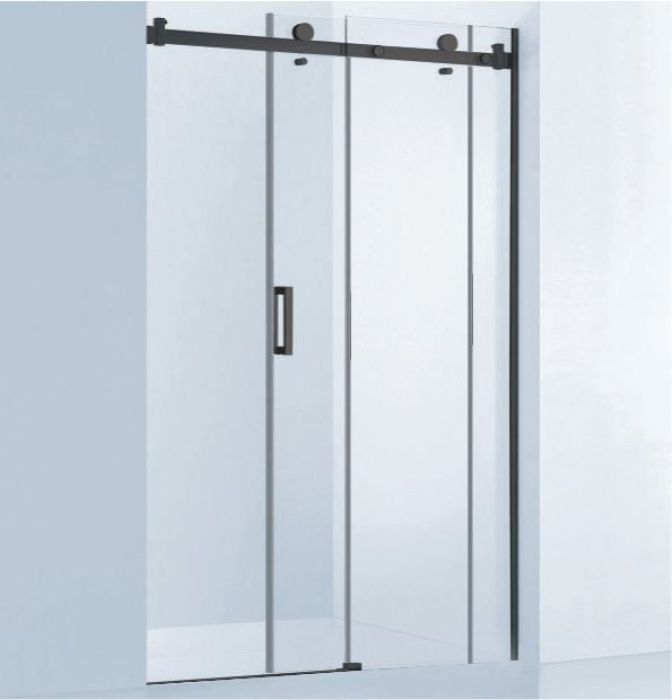 Usa Dus Culisanta Wst 01 Profil Negru Sticla Transparenta 115-120x200 cm