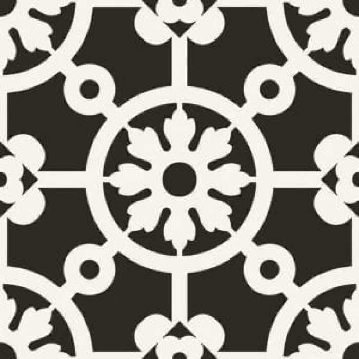 Gresie Decorata Paris Bercy Nero 20x20 cm