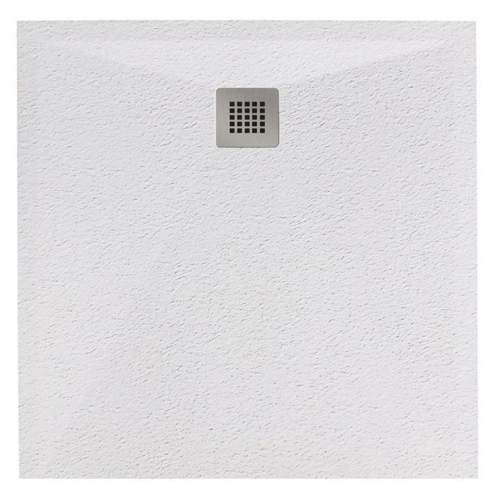 Cadita Dus Compozit Forma Alb 90x90 cm