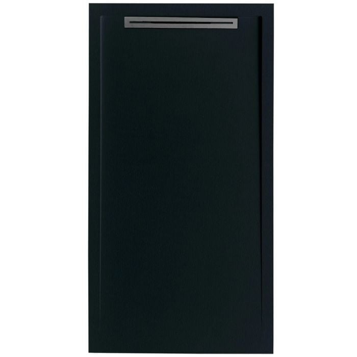 Cadita Dus Compozit cu Rigola Unika Negru 70x140 cm