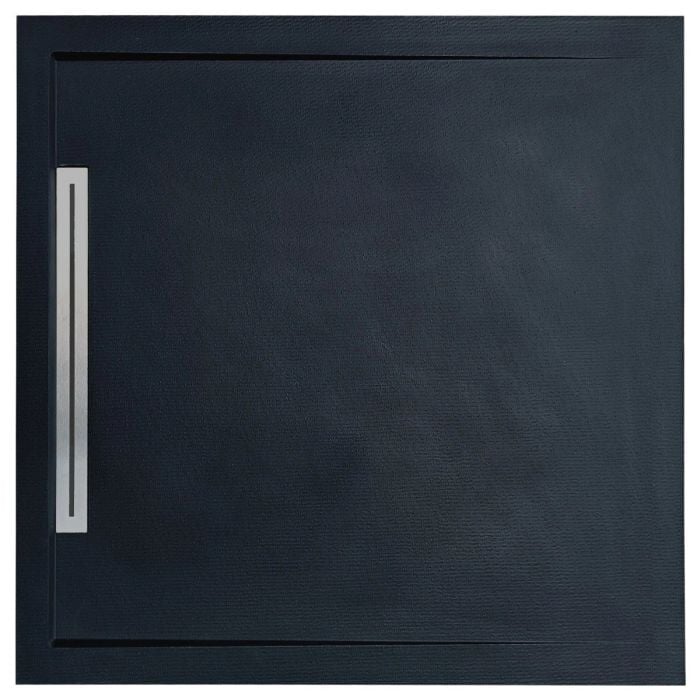 Cadita Dus Compozit cu Rigola Unika Negru 80x80 cm