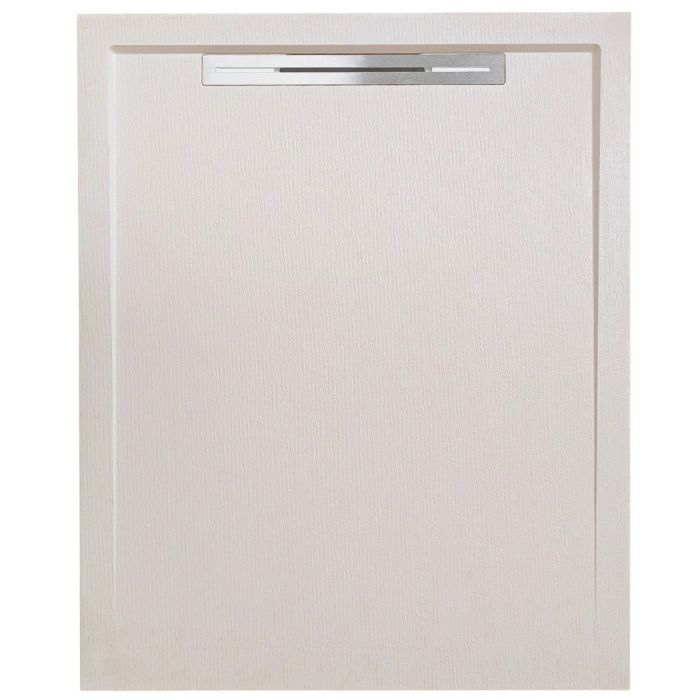Cadita Dus Compozit cu Rigola Unika Crem 80x100 cm