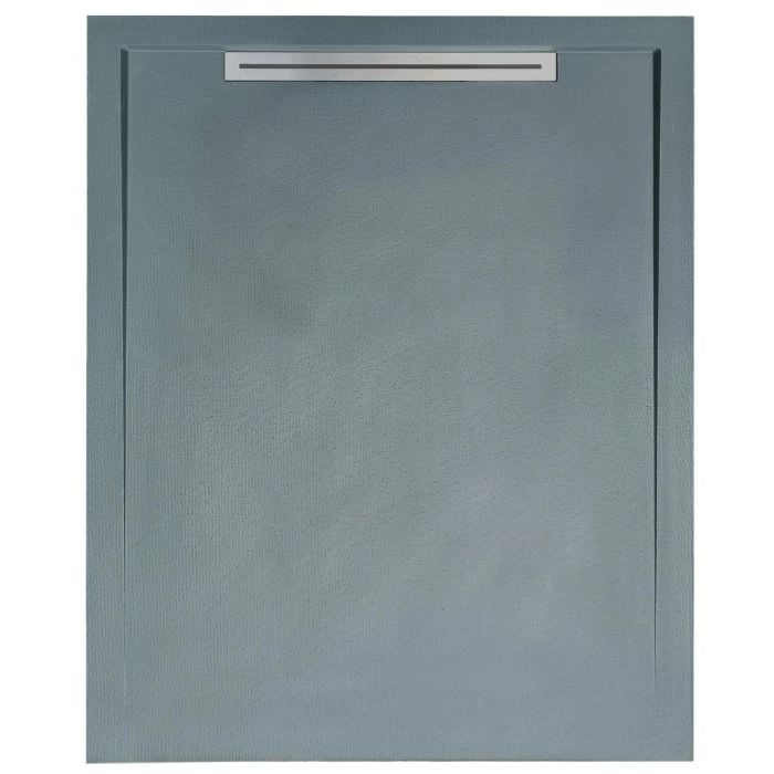 Cadita Dus Compozit cu Rigola Unika Gri 80x100 cm