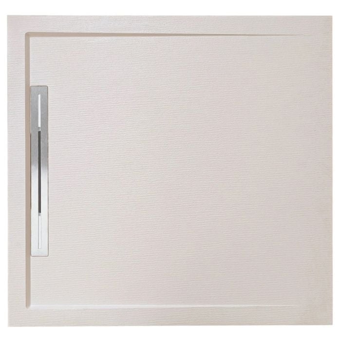 Cadita Dus Compozit cu Rigola Unika Crem 90x90 cm