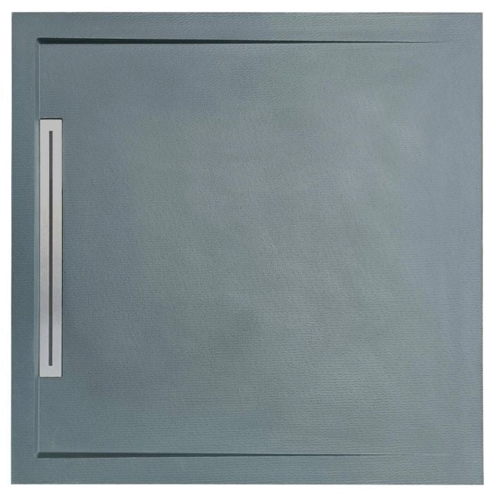 Cadita Dus Compozit cu Rigola Unika Gri 90x90 cm