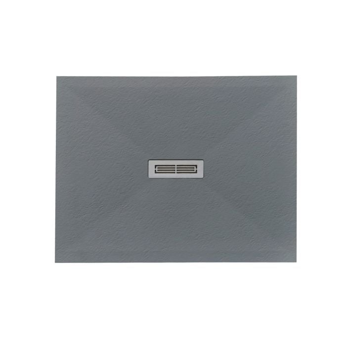 Cadita Dus Compozit Quadra Gri 70x90 cm