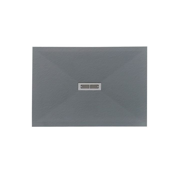 Cadita Dus Compozit Quadra Gri 70x100 cm