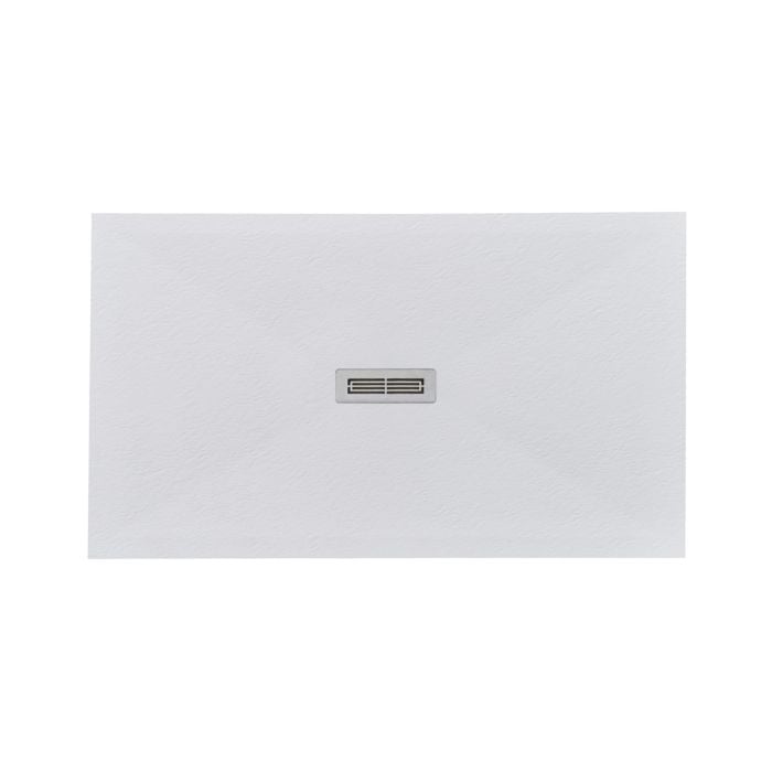 Cadita Dus Compozit Quadra Alb 70x120 cm