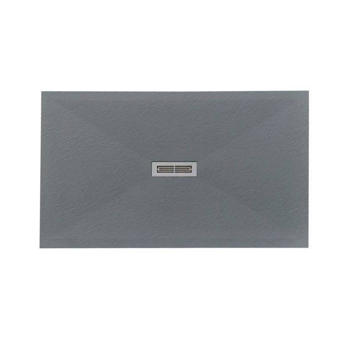 Cadita Dus Compozit Quadra Gri 70x120 cm