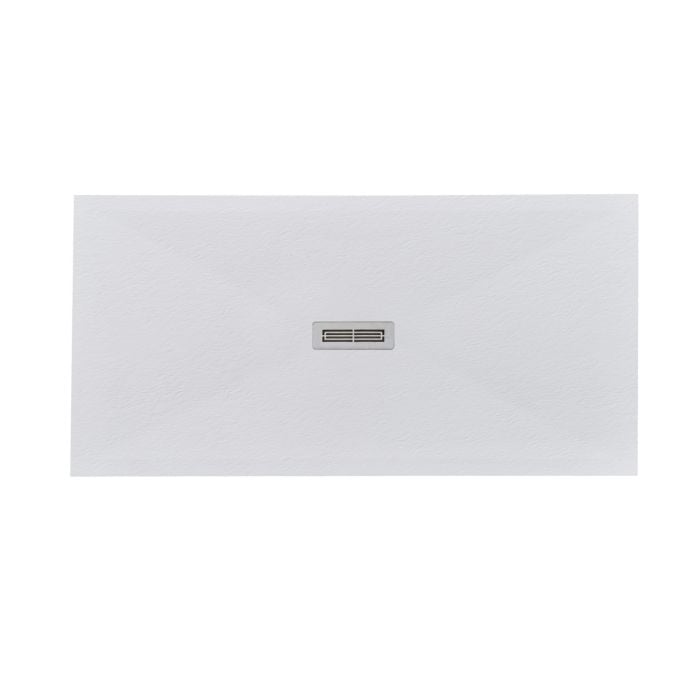 Cadita Dus Compozit Quadra Alb 70x140 cm