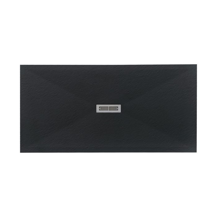 Cadita Dus Compozit Quadra Negru 70x140 cm