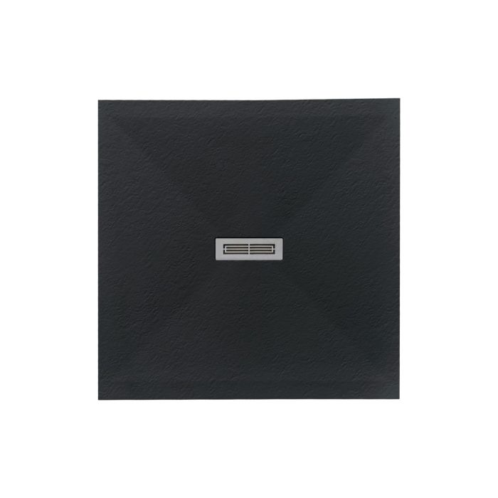 Cadita Dus Compozit Quadra Negru 80x80 cm