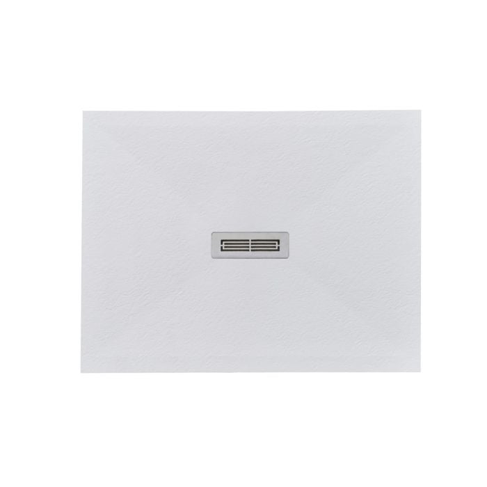 Cadita Dus Compozit Quadra Alb 80x100 cm