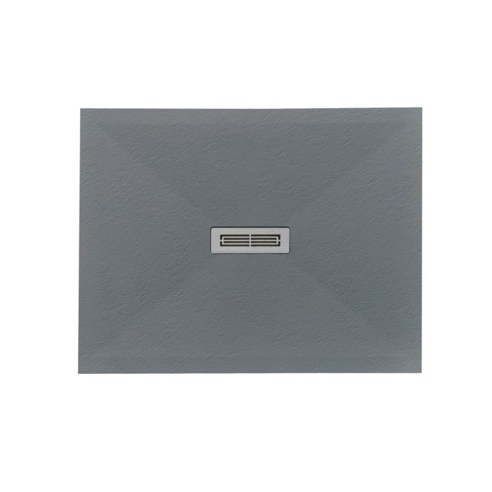 Cadita Dus Compozit Quadra Gri 80x100 cm